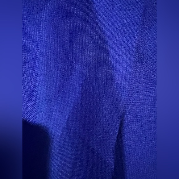 ⚡️Sheer Blouse L Royal Blue with stud collar - Picture 7 of 9